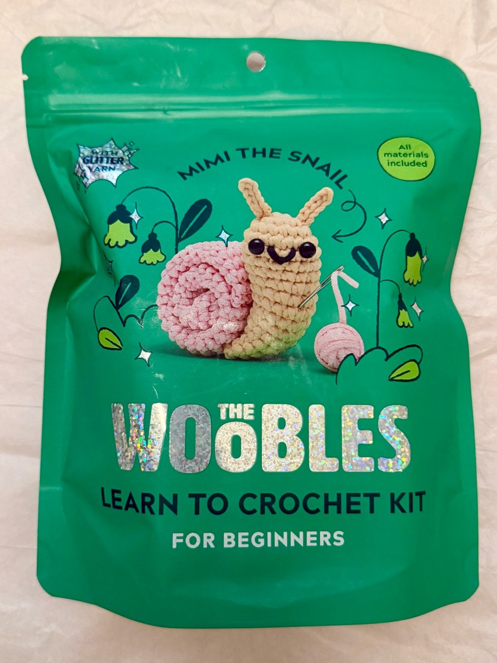 NEW The Woobles Beginner Crochet Kit - Mimi the Snail